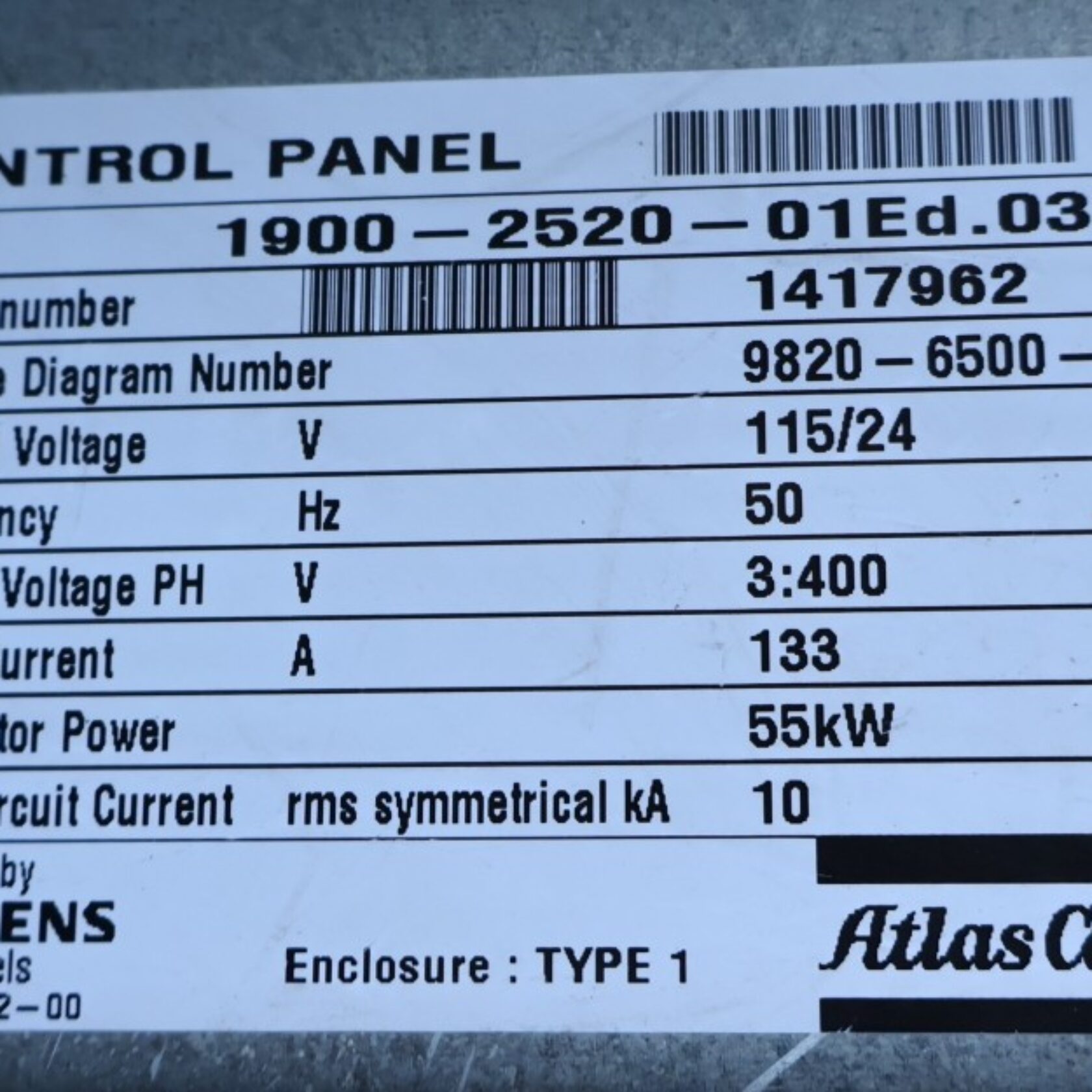 010935 Atlas Copco GA 55 FF GA55FF 06