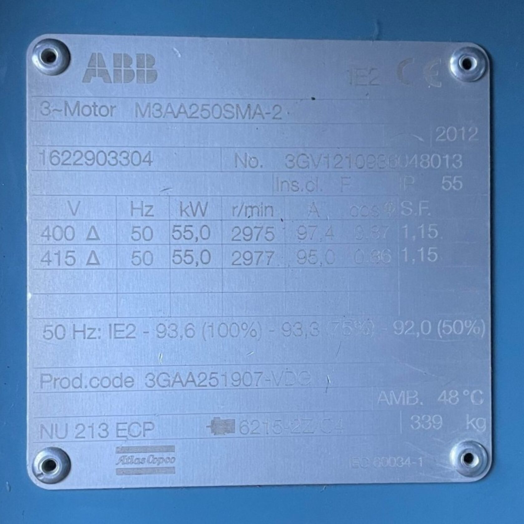 010935 Atlas Copco GA 55 FF GA55FF 10
