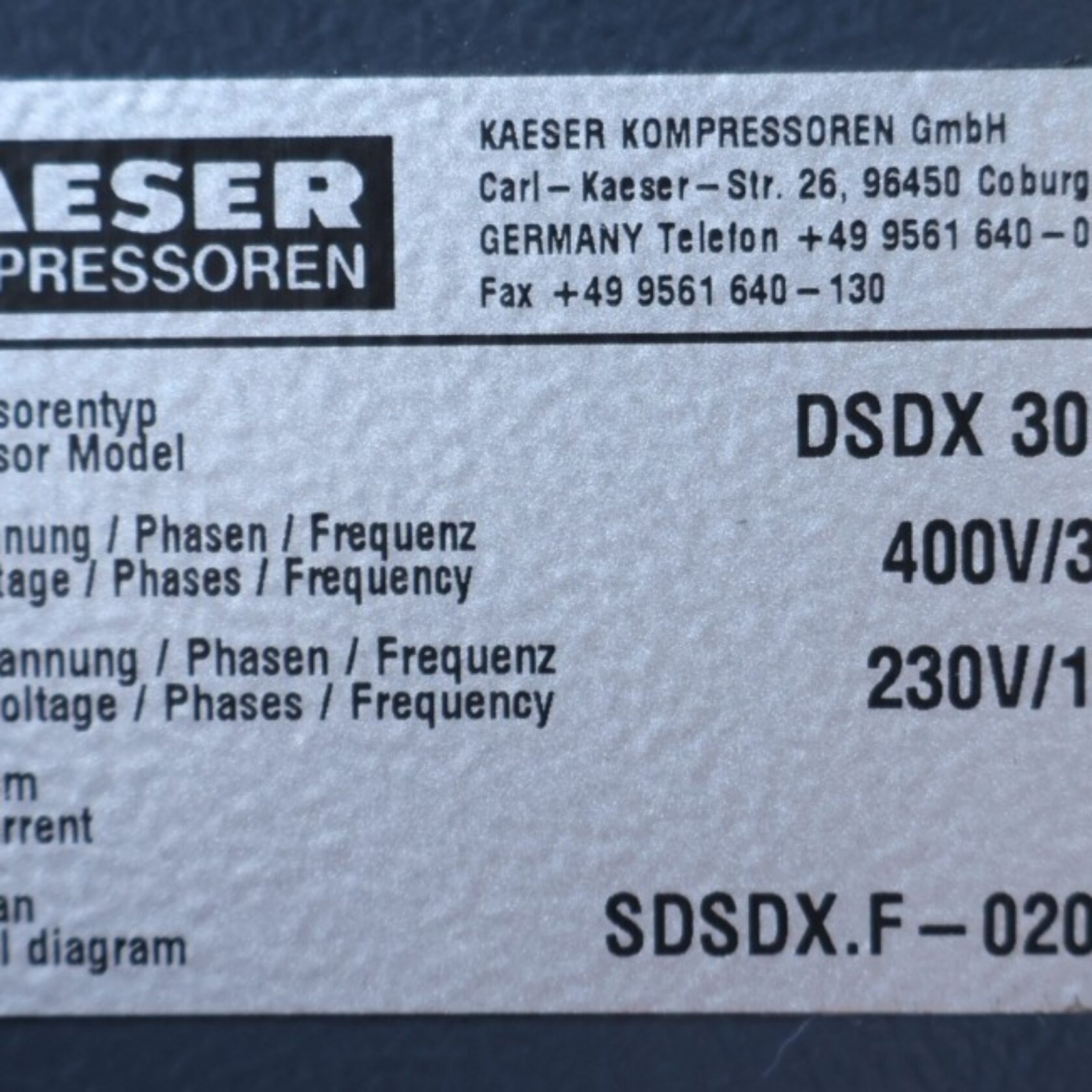 010916 Kaeser DSDX 302 SFC DSDX302SFC 06