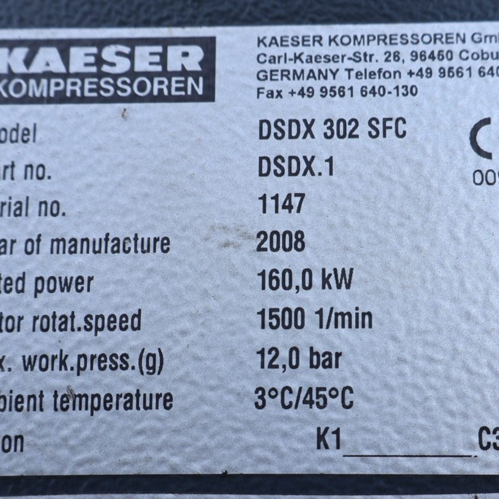 010916 Kaeser DSDX 302 SFC DSDX302SFC 20