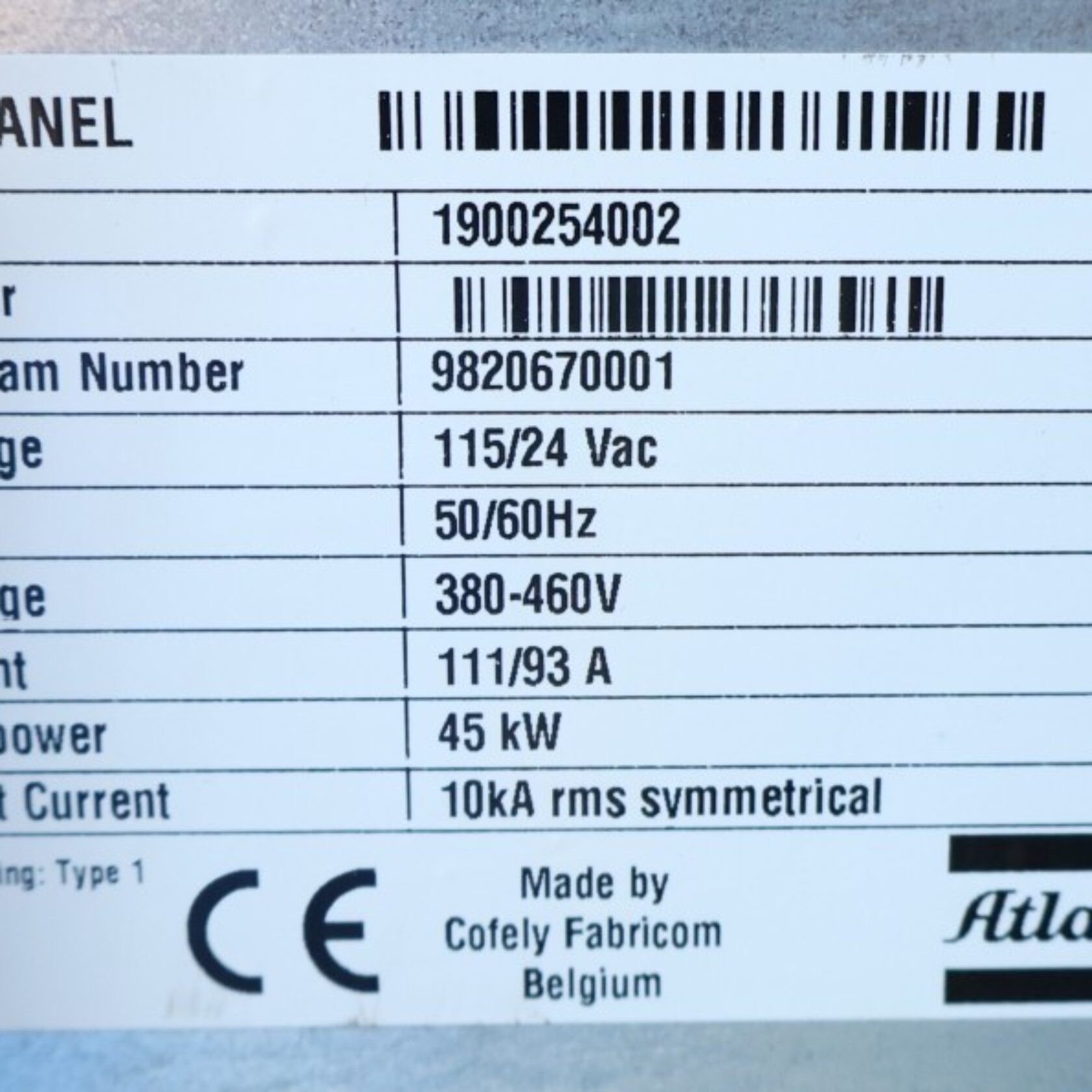 010951 Atlas Copco GA 45 VSD FF GA45VSDFF 06