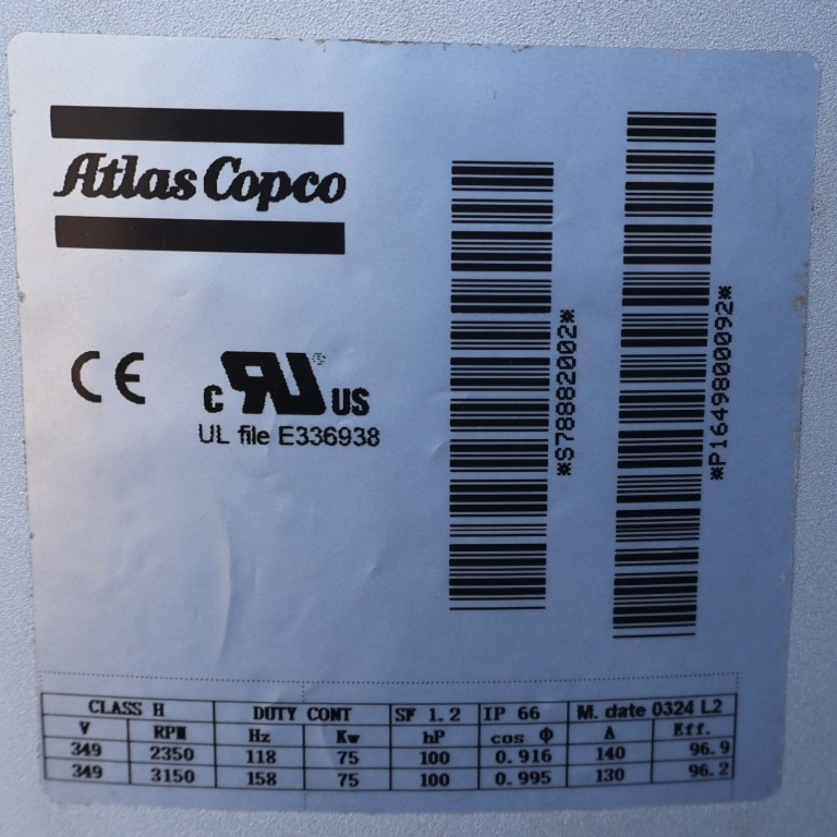 010956 Atlas Copco GA 75 VSD+ FF GA75VSD+FF 11