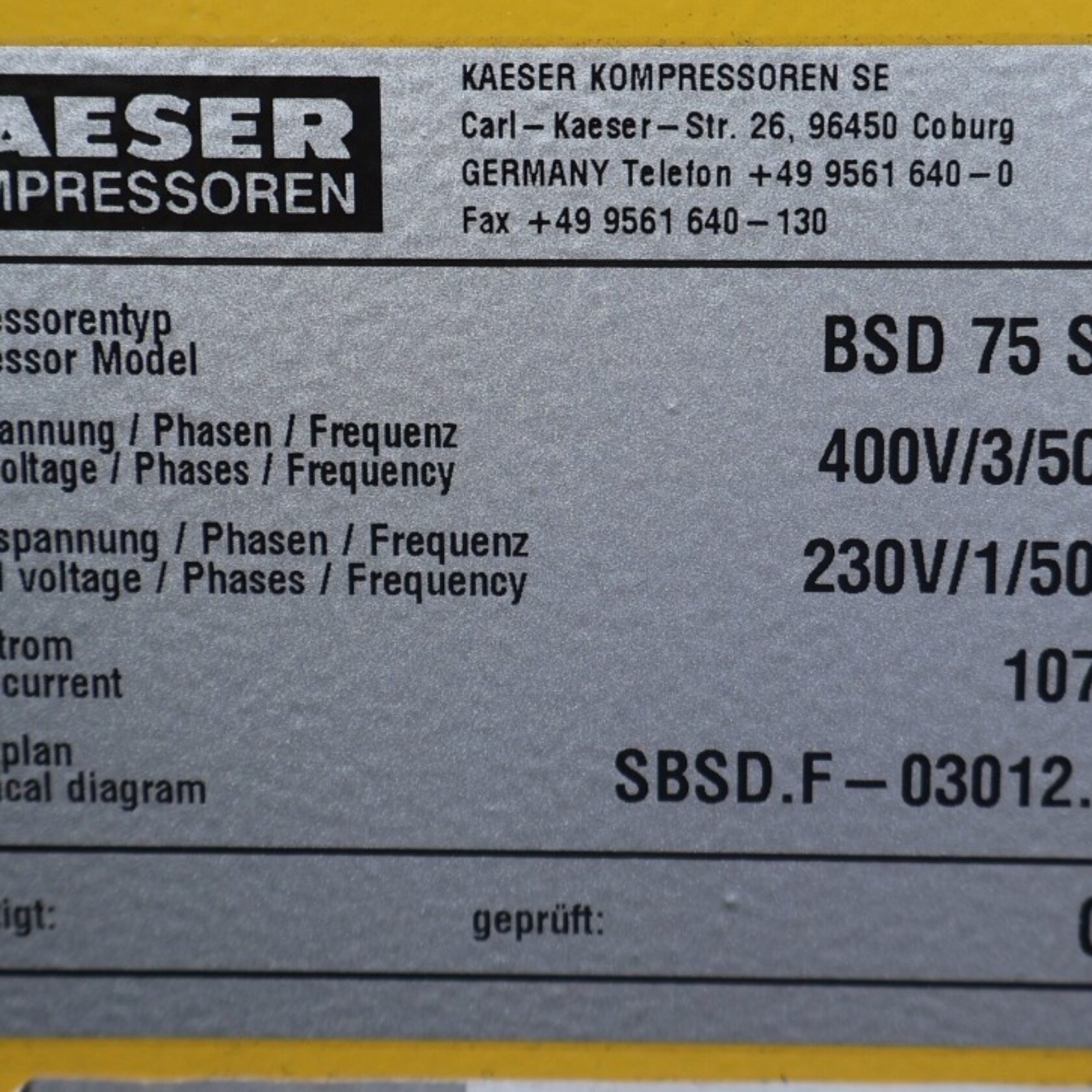 010815 Kaeser BSD 75 SFC BSD75SFC 06