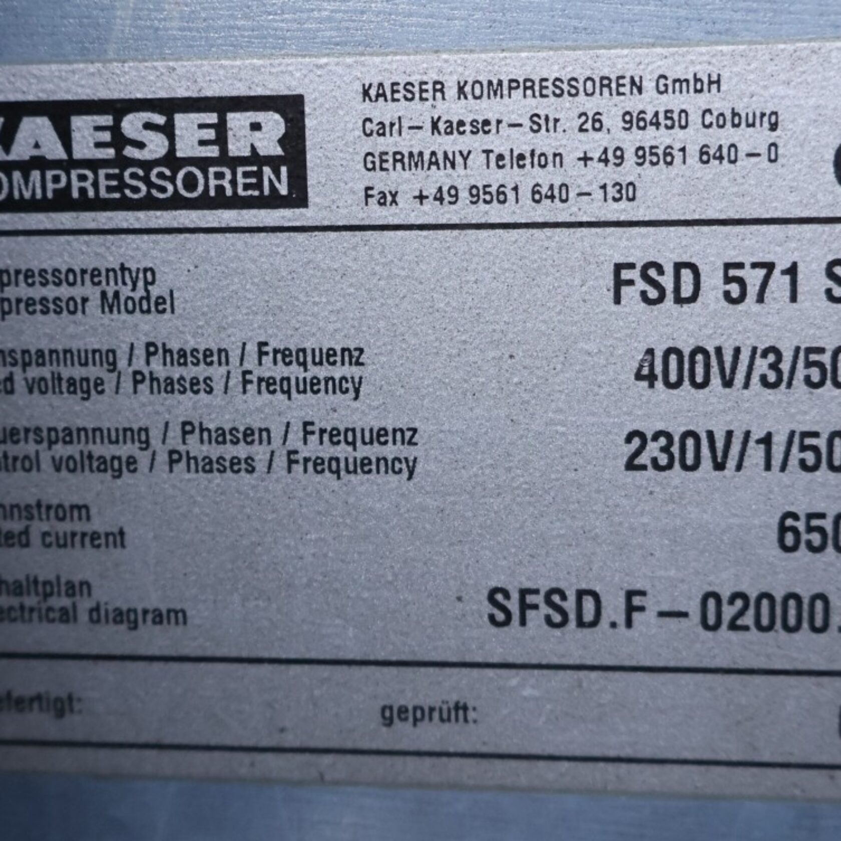 010824 Kaeser FSD 571 SFC W FSD571SFCW 10