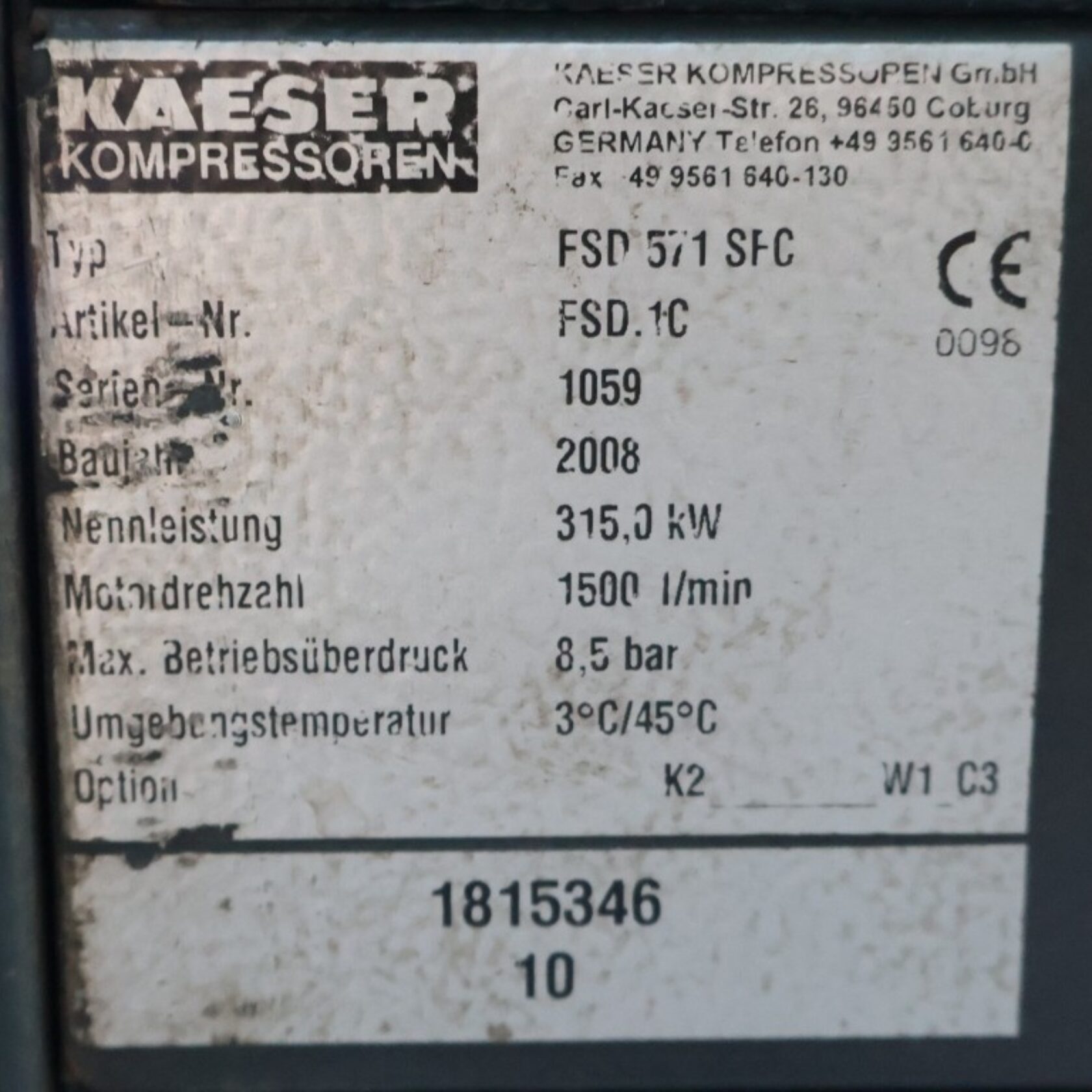 010824 Kaeser FSD 571 SFC W FSD571SFCW 21