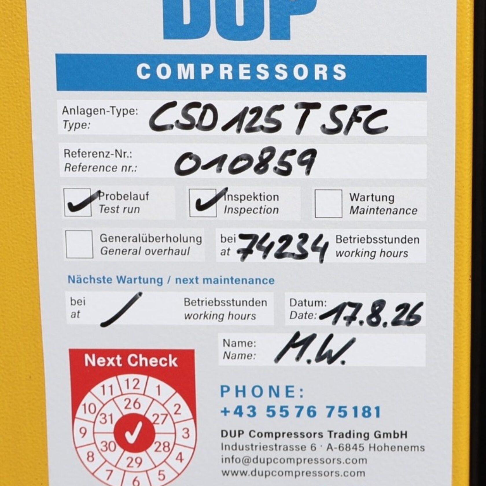 010859 Kaeser CSD 125 T SFC CSD125TSFC 17