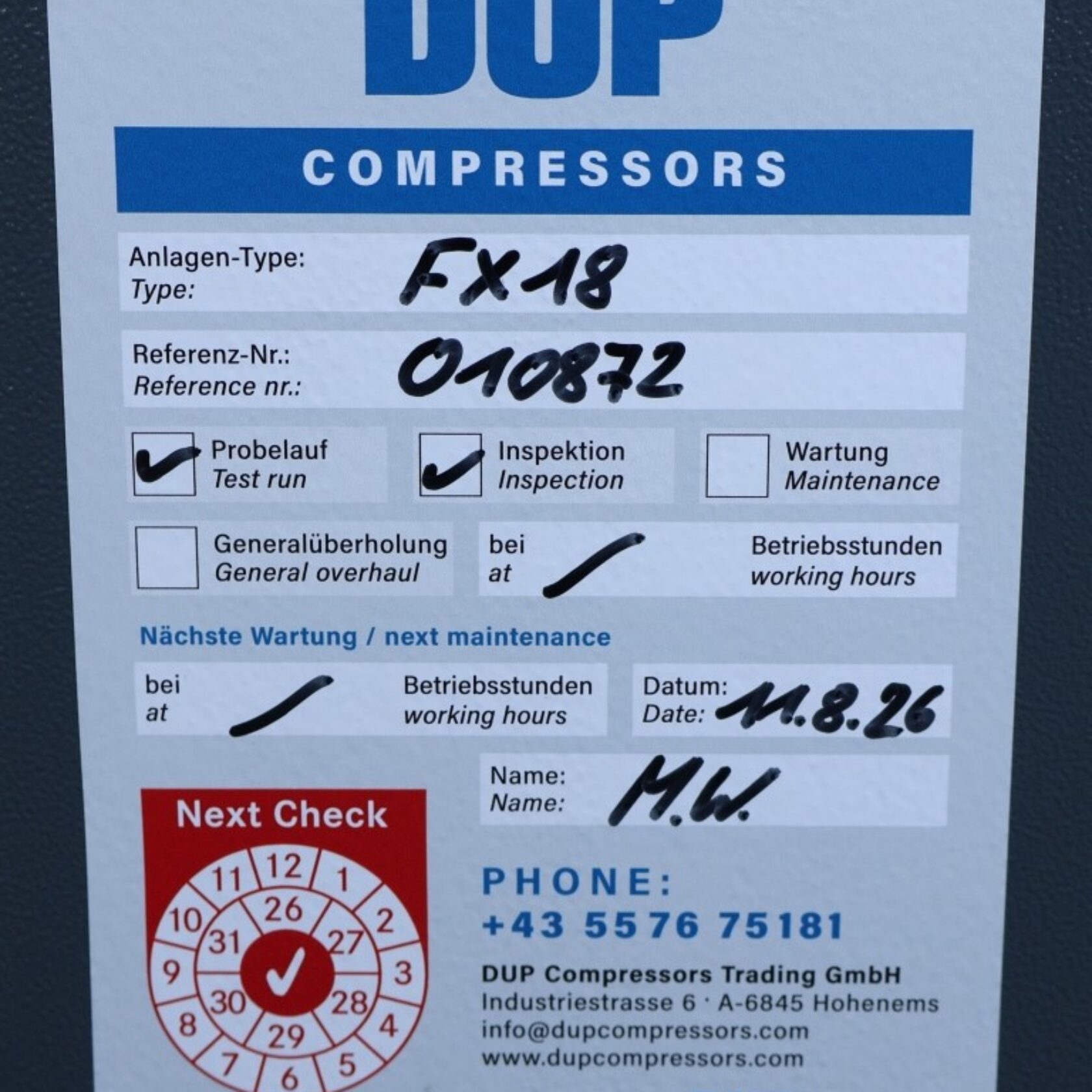 010872 Atlas Copco FX 18 FX18 09