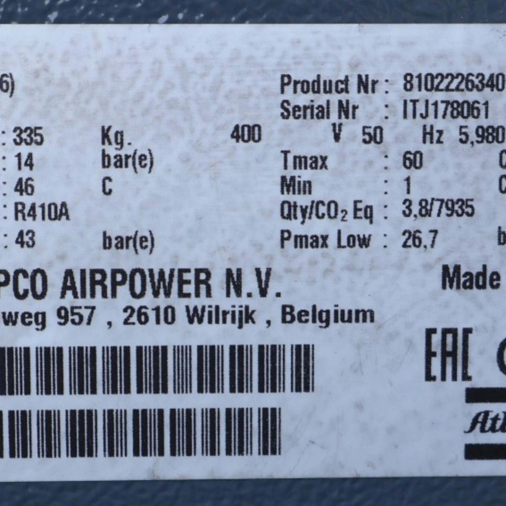 010872 Atlas Copco FX 18 FX18 20