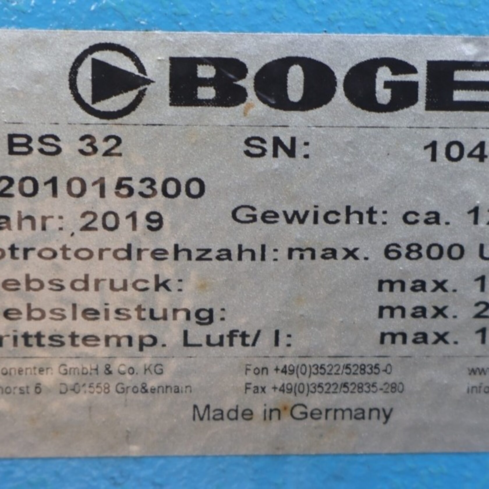 010930 Boge C 16 C16 13