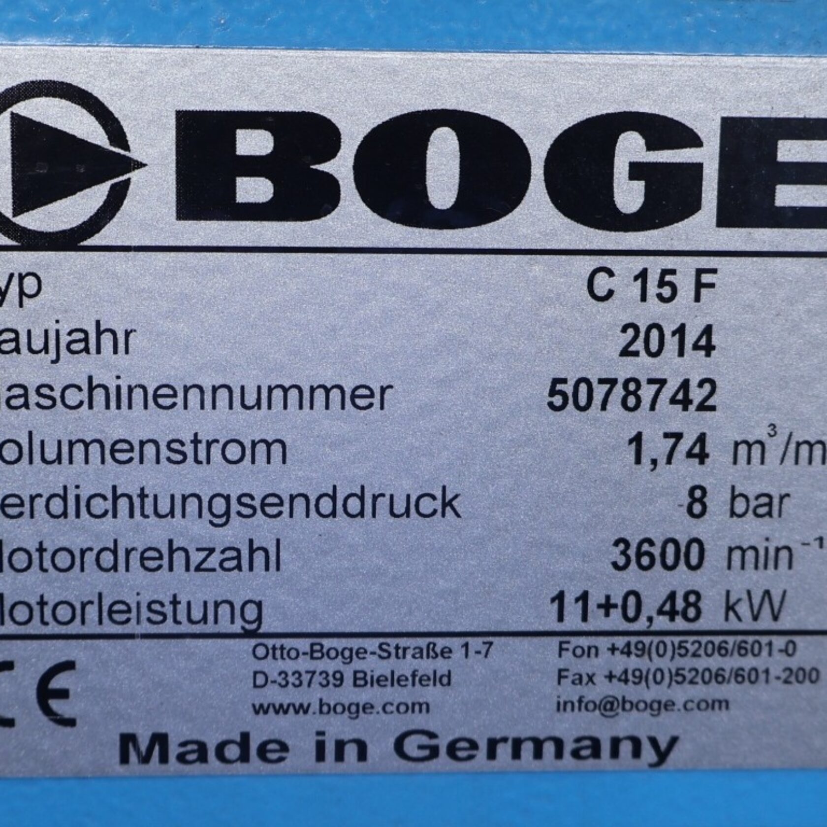 010931 Boge C 15 F C15F 20