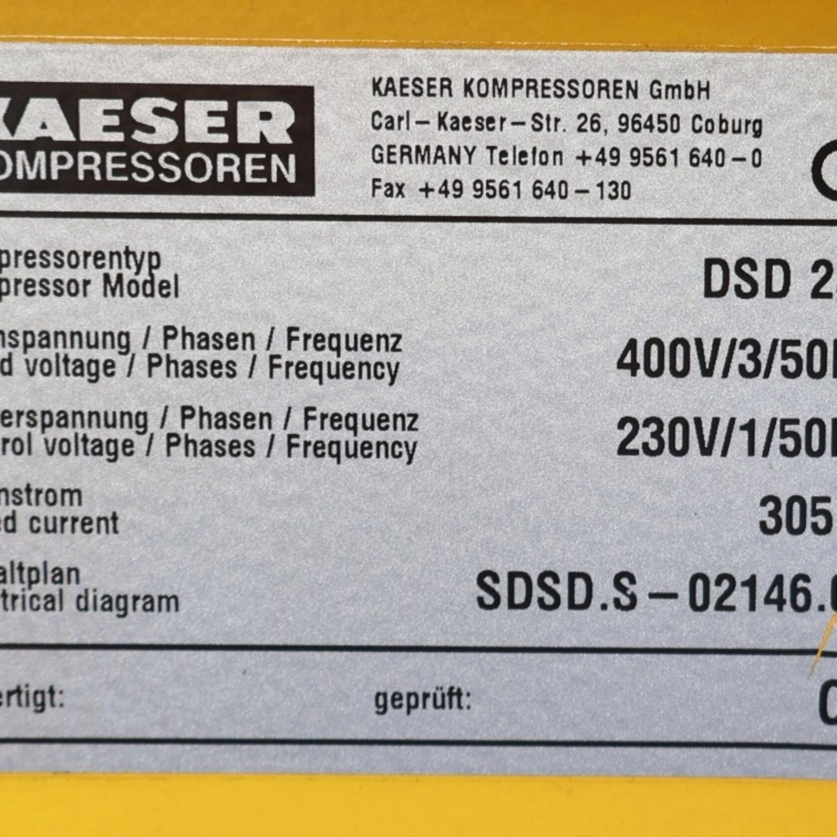 010965 Kaeser DSD 281 DSD281 06