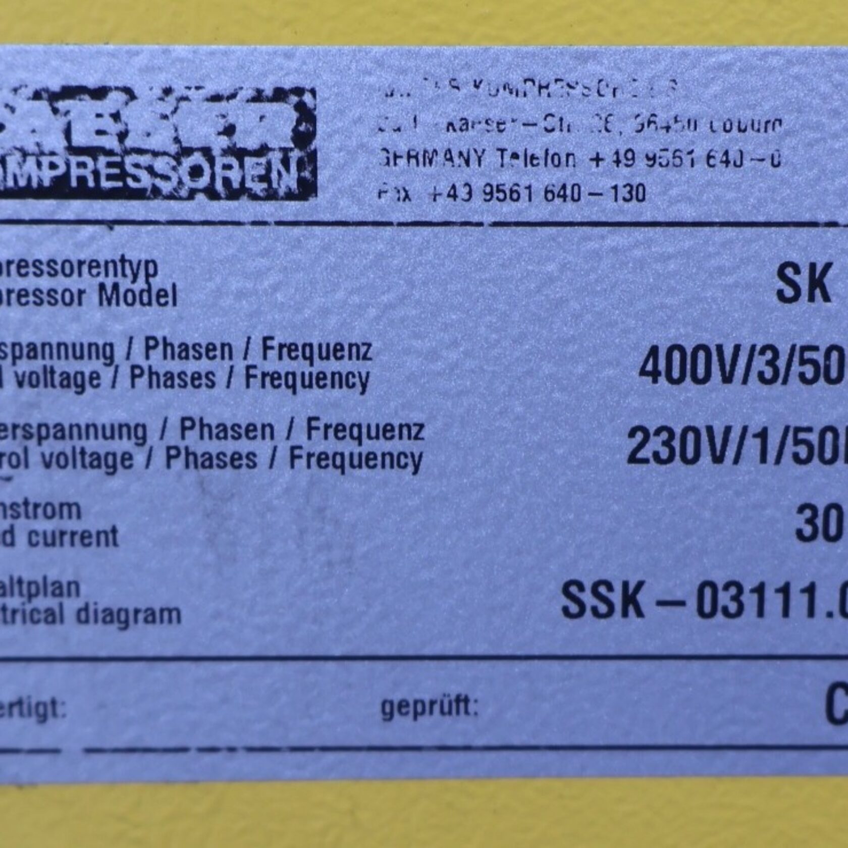 011011 Kaeser SK 25 SK25 06