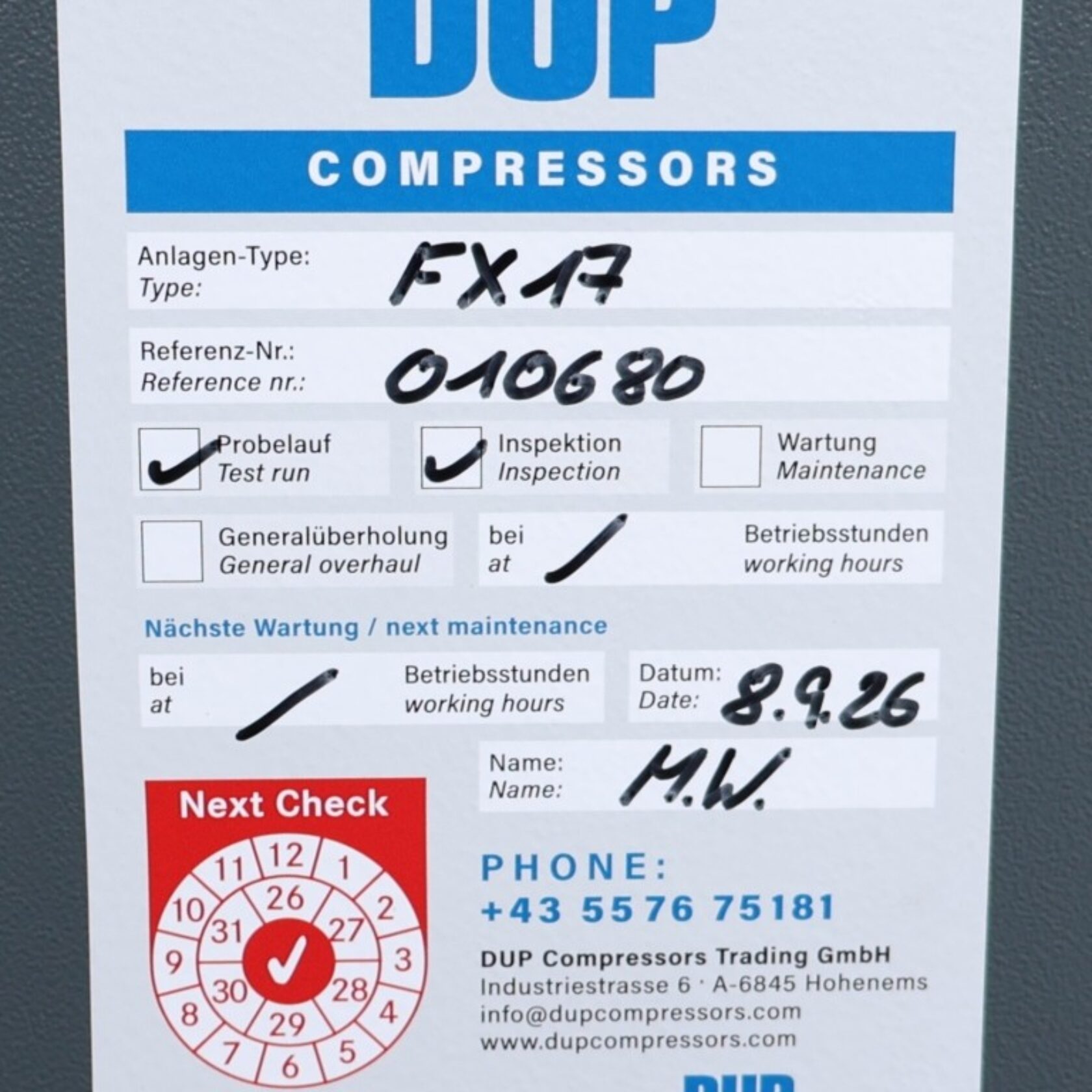010680 Atlas Copco FX 17 FX17 08