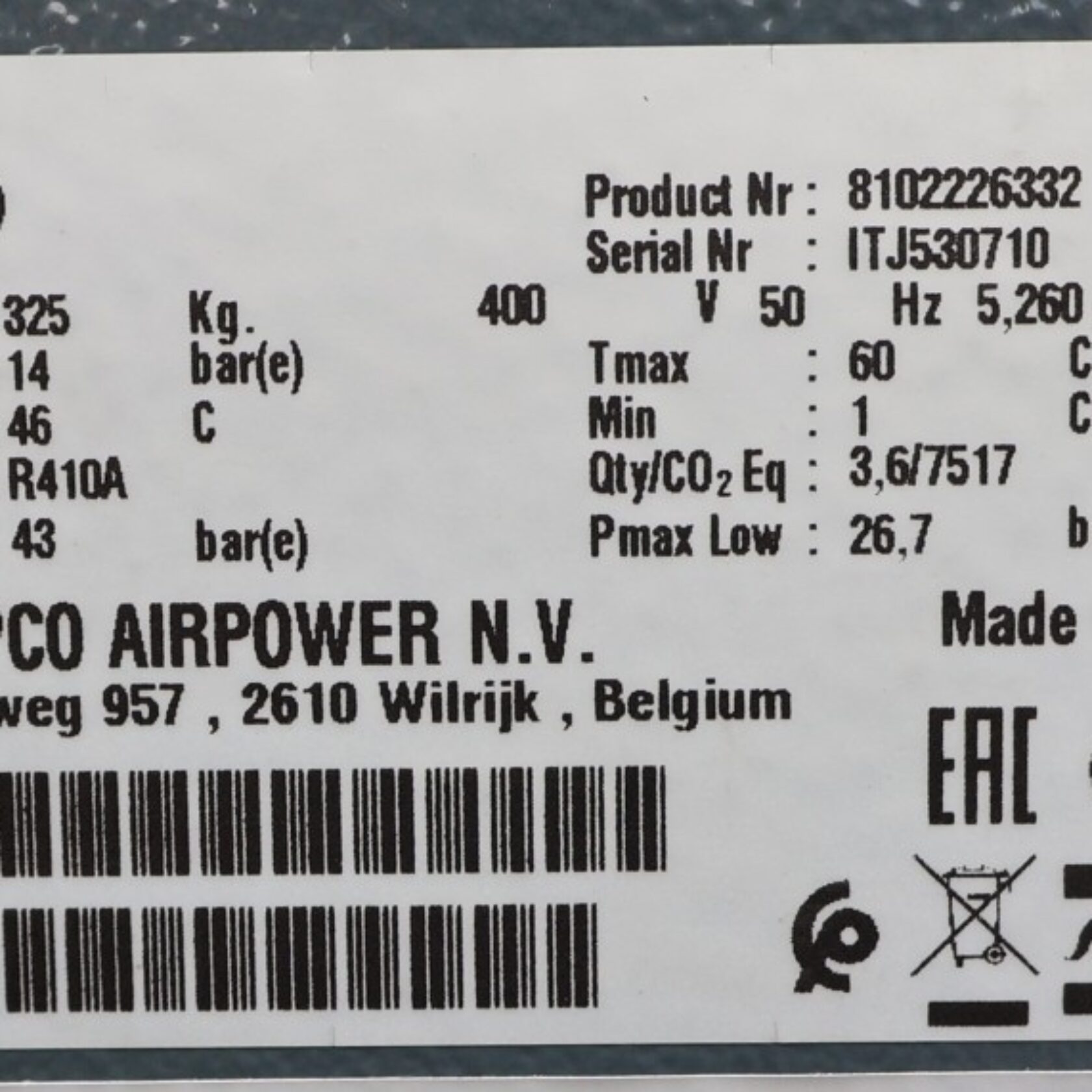 010989 Atlas Copco FX 17 FX17 20